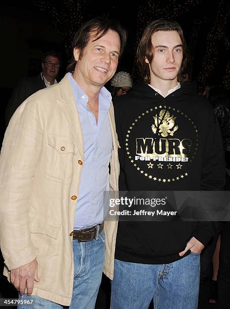 Actor Bill Paxton and son James Paxton arrive at the 'Saving Mr. Banks' - Los Angeles Premiere at Walt Disney Studios on December 9, 2013 in Burbank,...