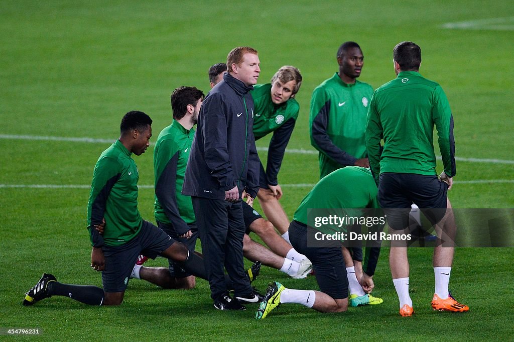 Celtic Training Session & Press Conference