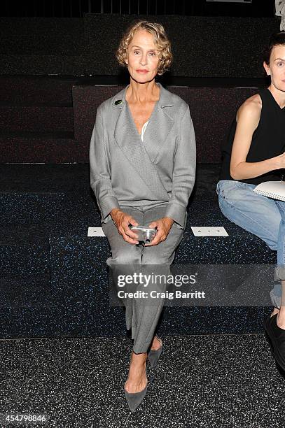 Lauren Hutton attends the Alexander Wang fashion show during Mercedes-Benz Fashion Week Spring 2015 at Pier 94 on September 6, 2014 in New York City.