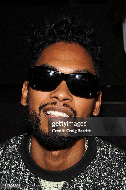 Miguel attends the Alexander Wang fashion show during Mercedes-Benz Fashion Week Spring 2015 at Pier 94 on September 6, 2014 in New York City.