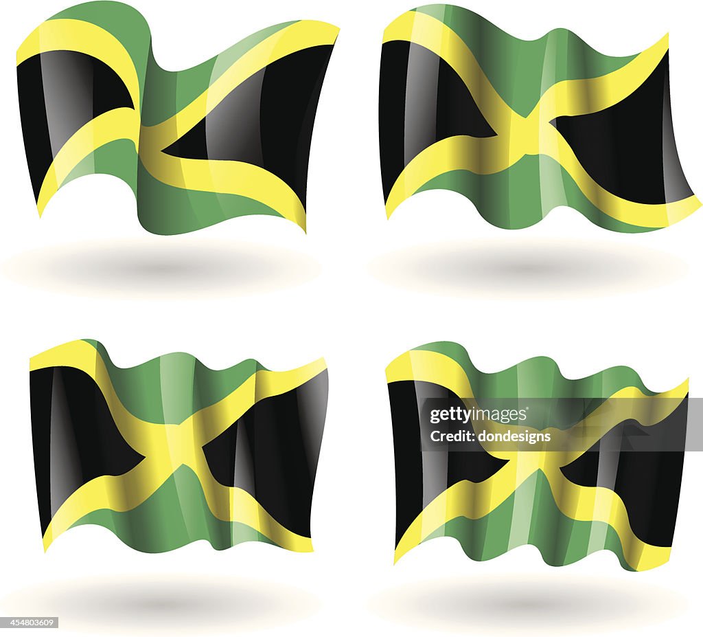 Jamaica Flag Waving Set