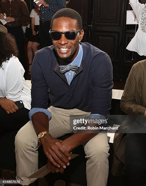 Chris Bosh attends Billy Reid during Mercedes-Benz Fashion Week Spring 2015 at The Highline Hotel on September 6, 2014 in New York City.