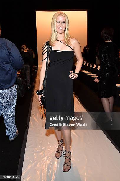 Alex McCord attends the Academy Of Art University Spring 2015 Collections during Mercedes-Benz Fashion Week Spring 2015 at The Theatre at Lincoln...