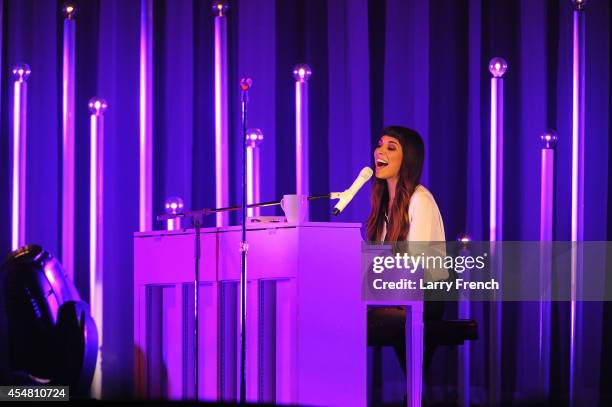 Christina Perri performs at the Baltimore Arena on September 6, 2014 in Baltimore, Maryland.