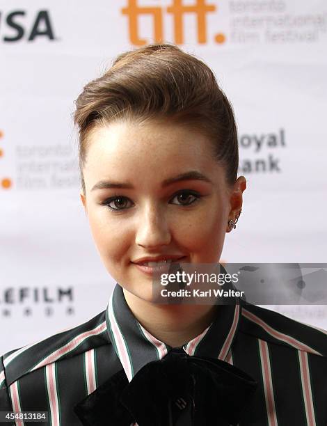 Actress Kaitlyn Dever attends the "Men, Women & Children" Premiere during the 2014 Toronto International Film Festival at Ryerson Theatre on...