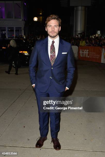 Actor Sam Claflin attends "The Riot Club" premiere during the 2014 Toronto International Film Festival at Roy Thomson Hall on September 6, 2014 in...