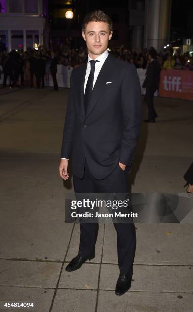 Actor Max Irons attends "The Riot Club" premiere during the 2014 Toronto International Film Festival at Roy Thomson Hall on September 6, 2014 in...