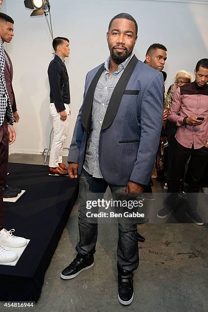 Actor Michael Jai White attends the Sherman Preston Presentation during Mercedes-Benz Fashion Week Spring 2015 at the Curator Gallery on September 6,...