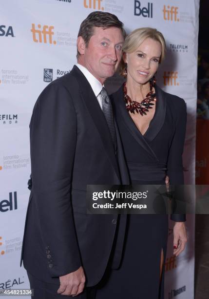 Wayne Gretzky and actress Janet Jones attend "The Sound And The Fury" premiere during the 2014 Toronto International Film Festival at Ryerson Theatre...