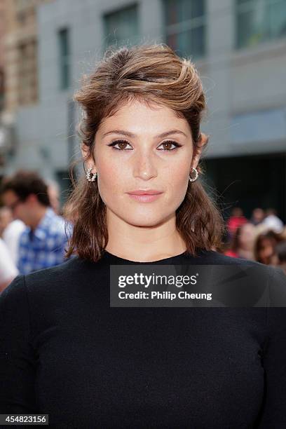 Actress Gemma Arterton attends the premiere of "Gemma Bovery" during the 2014 Toronto International Film Festival at Winter Garden Theatre on...