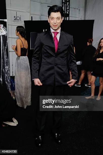 Designer Malan Breton attends Malan Breton during Mercedes-Benz Fashion Week Spring 2015 at The Salon at Lincoln Center on September 6, 2014 in New...