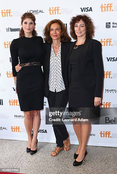 Actress Gemma Arterton, Director Anne Fontaine and Actress Isabelle Candelier attend the "Gemma Bovery" Premiere during the 2014 Toronto...