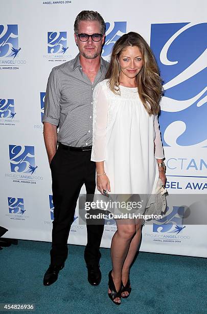 Actor/husband and wife Eric Dane and Rebecca Gayheart attend the 2014 Angel Awards at Project Angel Food on September 6, 2014 in Los Angeles,...