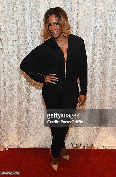 Reality personality Sheree Whitfield attends The Live & Die For Hip Hop Black Out Gala at Woodruff Arts Center on September 6, 2014 in Atlanta,...