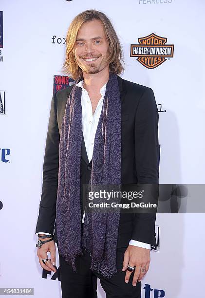 Actor Christopher Backus arrives at FX's "Sons Of Anarchy" premiere at TCL Chinese Theatre on September 6, 2014 in Hollywood, California.
