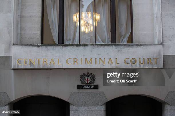 An exterior view of the Central Criminal Court, known as the 'Old Bailey', on September 3, 2014 in London, England. The Old Bailey began as a...