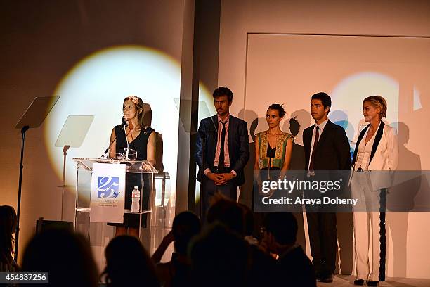 Aileen Getty attends the Project Angel Food's 25th Anniversary Angel Awards 2014, honoring Aileen Getty with the Inaugural Elizabeth Taylor...