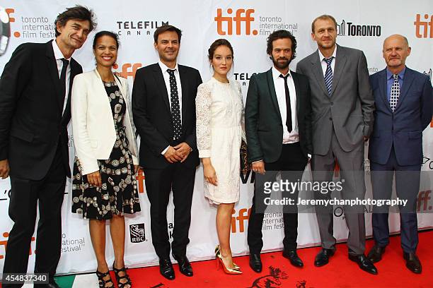 Producer Eric Altmayer, Isabelle Giordano, director François Ozon, actor Anaïs Demoustier, actor Romain Duris, producer Nicolas Altmayer, and...