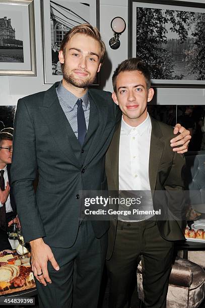 Douglas Booth and Kevin Mchale attend the Post Premiere Party for "The Riot Club" sponsored By Hugo Boss and GQ - 2014 Toronto International Film...