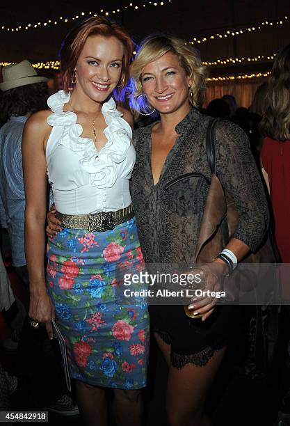 Actress Kristanna Loken and actress Zoe Bell atr the Night of Science Fiction, Fantasy & Horror After Party in conjunction with the Burbank...