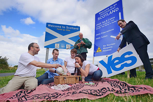 GBR: Scotland's Yes Campaign Continues On The Scottish Borders