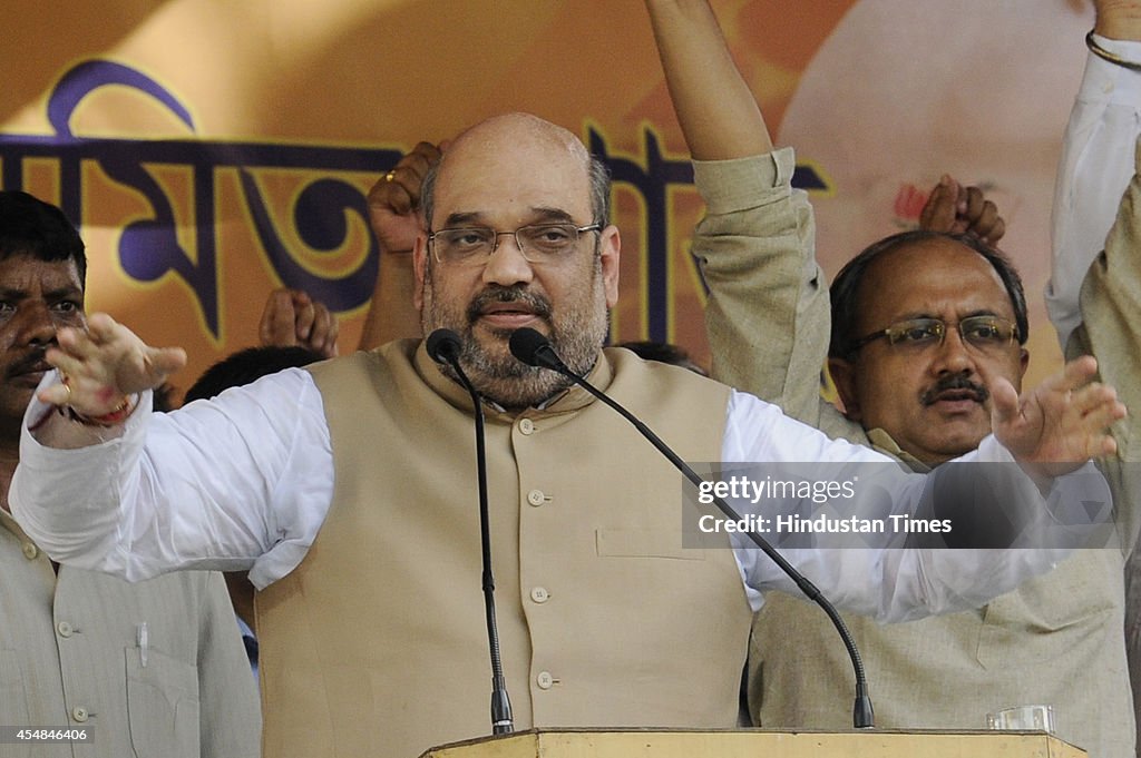 BJP Chief Amit Shah Visits Kolkata, Attends By-Election Rally