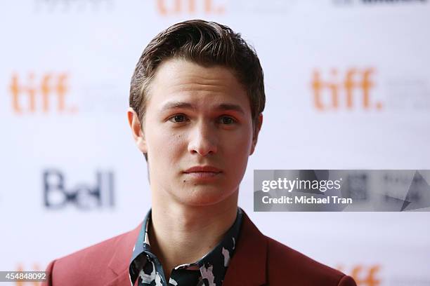 Ansel Elgort arrives at the premiere of Men, Women and Children held during the 2014 Toronto International Film Festival - Day 3 on September 6, 2014...