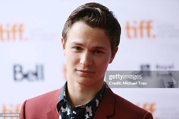 Ansel Elgort arrives at the premiere of Men, Women and Children held during the 2014 Toronto International Film Festival - Day 3 on September 6, 2014...