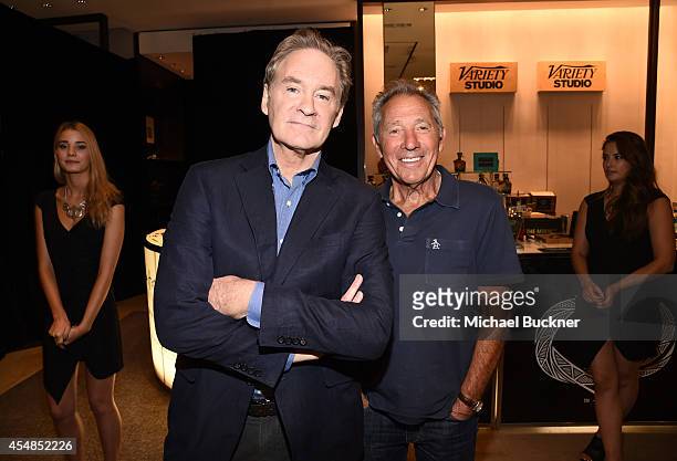 Actor Kevin Kline and writer/director Israel Horovitz attends the Variety Studio presented by Moroccanoil at Holt Renfrew during the 2014 Toronto...