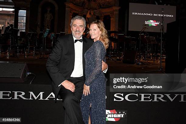 Brian Russell and Cheryl Ladd attend the Celebrity Fight Night In Italy Benefitting The Andrea Bocelli Foundation and The Muhammad Ali Parkinson...