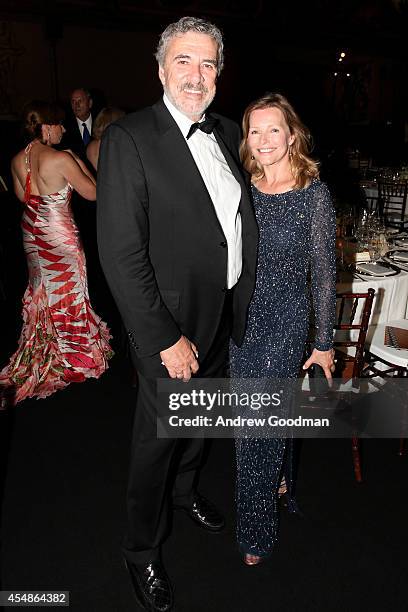 Brian Russell and Cheryl Ladd attend the Celebrity Fight Night In Italy Benefitting The Andrea Bocelli Foundation and The Muhammad Ali Parkinson...