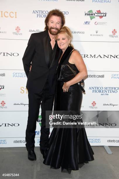 Ronnie Dunn and Janine Dunn attend 'Celebrity Fight Night In Italy' Gala at the Palazzo Vecchio on September 7, 2014 in Florence, Italy.