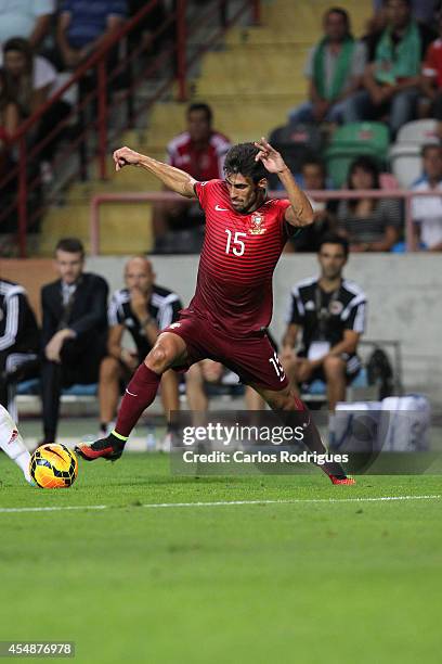 Portugal midfielder Andre Gomes during the EURO 2016 qualification match between Portugal and Albania at Estadio de Aveiro on September 7, 2014 in...