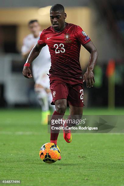Portugal forward Ivan Cavaleiro during the EURO 2016 qualification match between Portugal and Albania at Estadio de Aveiro on September 7, 2014 in...