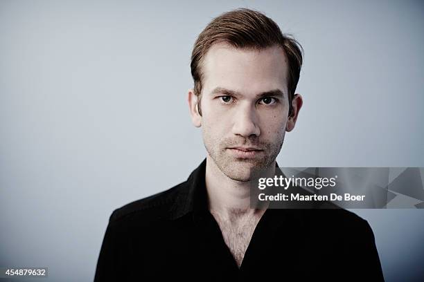 Director Aaron Moorhead of "Spring" poses for a portrait during the 2014 Toronto International Film Festival on September 7, 2014 in Toronto, Ontario.