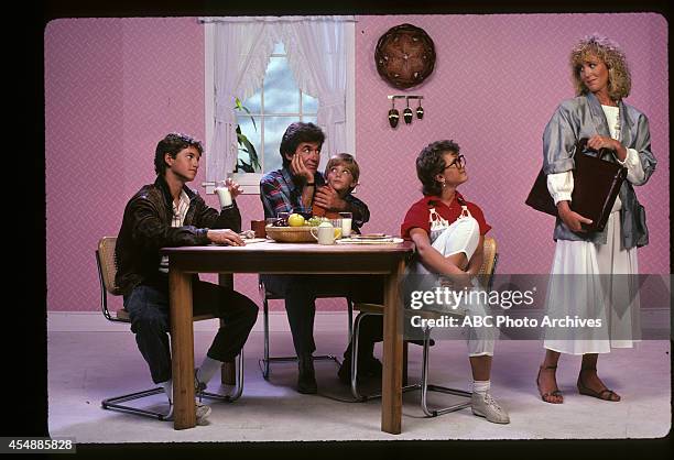 Gallery - Shoot Date: July 22, 1985. KIRK CAMERON;ALAN THICKE;JEREMY MILLER;TRACEY GOLD;JOANNA KERNS