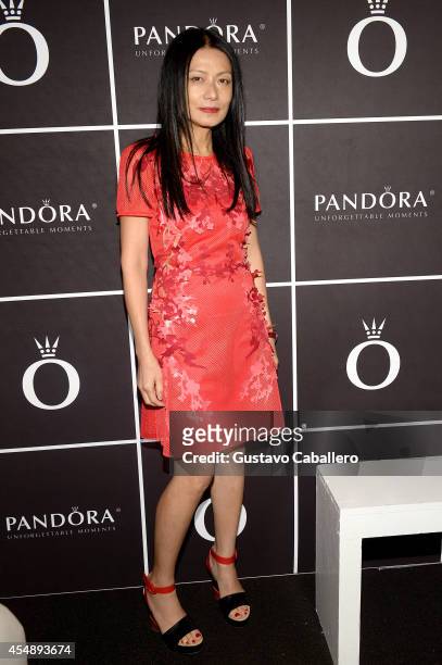 Designer Vivienne Tam attends PANDORA Jewelry at Mercedes-Benz Fashion Week Spring 2015 at Lincoln Center at Lincoln Center on September 7, 2014 in...