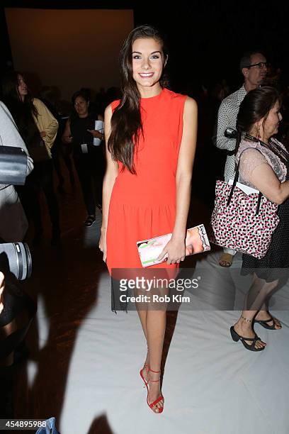 Miss Teen USA K. Lee Graham attends Vivienne Tam during Mercedes-Benz Fashion Week Spring 2015 at The Theatre at Lincoln Center on September 7, 2014...