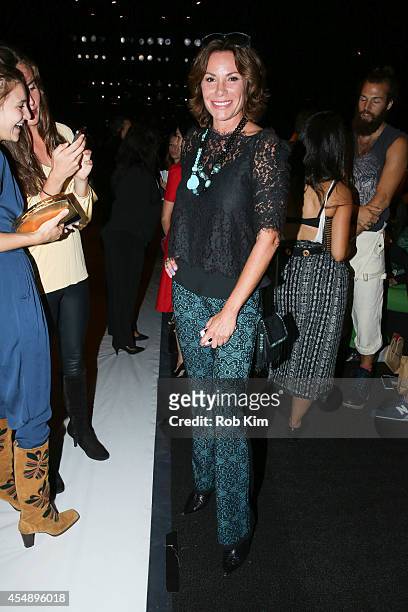 Countess LuAnn de Lesseps attends Vivienne Tam during Mercedes-Benz Fashion Week Spring 2015 at The Theatre at Lincoln Center on September 7, 2014 in...