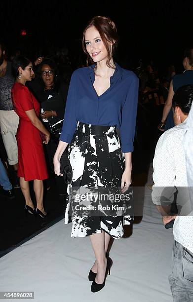 Alyssa Campanella attends Vivienne Tam during Mercedes-Benz Fashion Week Spring 2015 at The Theatre at Lincoln Center on September 7, 2014 in New...