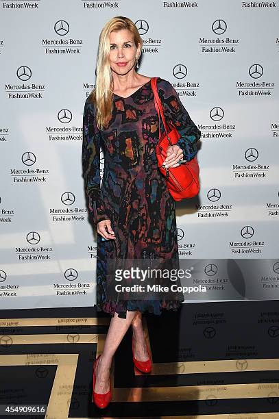 Debbie Dickinson attends the Mercedes-Benz Lounge during Mercedes-Benz Fashion Week Spring 2015 at Lincoln Center on September 7, 2014 in New York...