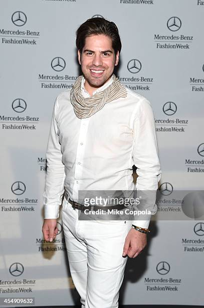 Michael Arguello attends the Mercedes-Benz Lounge during Mercedes-Benz Fashion Week Spring 2015 at Lincoln Center on September 7, 2014 in New York...