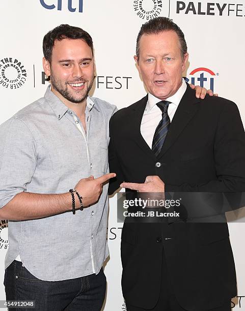 Scooter Braun and Robert Patrick attend the 2014 PaleyFestFall TV Previews - CBS on September 7 in Beverly Hills, California.