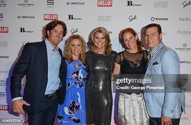 Personality Eddie Richardson, TV personality Martine Gaillard, TV personality Christine Simpson, Anne-Marie Kypreos and sports broadcaster/former...