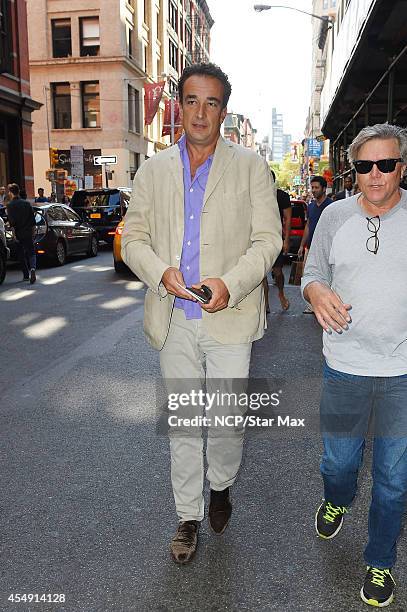 Olivier Sarkozy is seen on September 7, 2014 in New York City.
