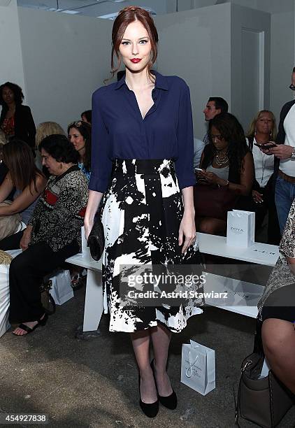 Alyssa Campanella attends the Rolando Santana Spring 2015 fashion show during Mercedes-Benz Fashion Week Spring 2015 on September 7, 2014 in New York...