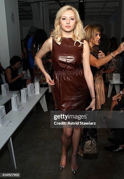 Brielle attends the Rolando Santana Spring 2015 fashion show during Mercedes-Benz Fashion Week Spring 2015 on September 7, 2014 in New York City.