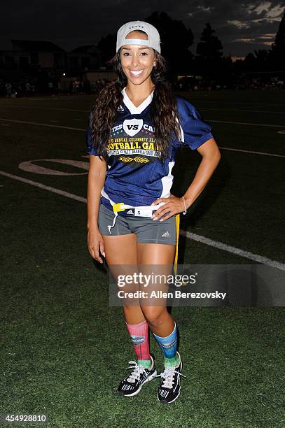 Gloria Govan Barnes attends the 2nd Annual Celebrity Flag Football Game benefiting Athletes VS. Cancer at Granada Hills Charter High School on...