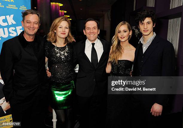 Simon Shepherd, Nancy Carroll, Ben Miller, Diana Vickers and James Musgrave attend an after party celebrating the press night performance of "The...