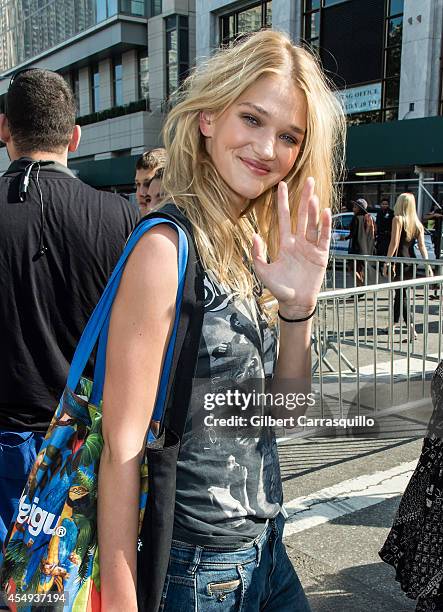 Fashion Model Kristine Zandmane is seen at Lincoln Center during Mercedes-Benz Fashion Week Spring 2015 on September 4, 2014 in New York City.